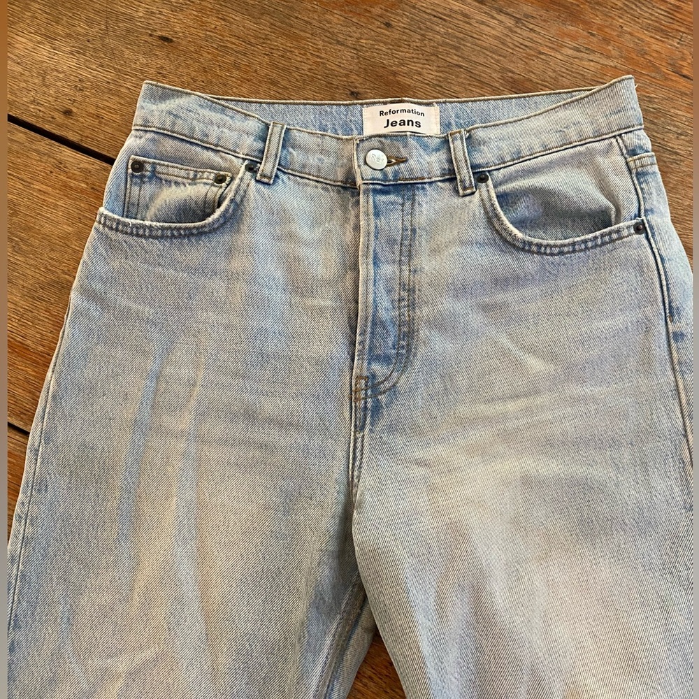 Reformation Cynthia High Relaxed Jean Tahoe